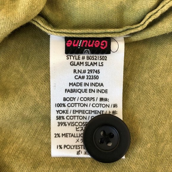 NWT Volcom Shacket with Contrasting Sequin Yoke - Picture 7 of 8